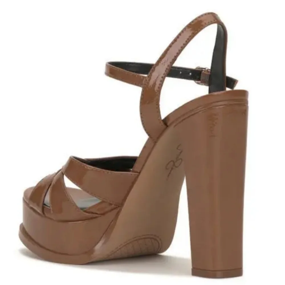 🆕⭐ Jessica Simpson Caramel Brown Platform Sandals